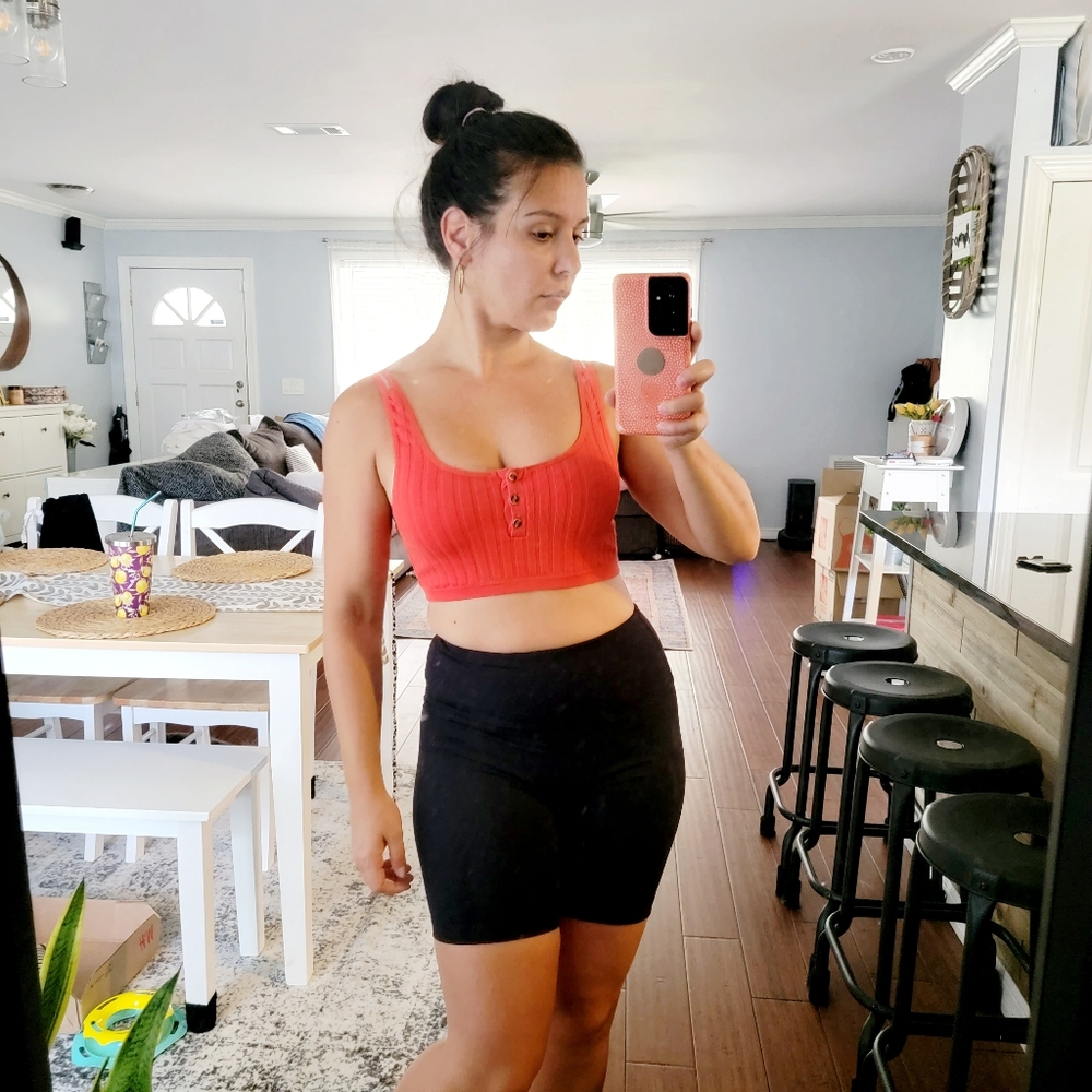 Forever 21 Size S Strappy Red Crop Top